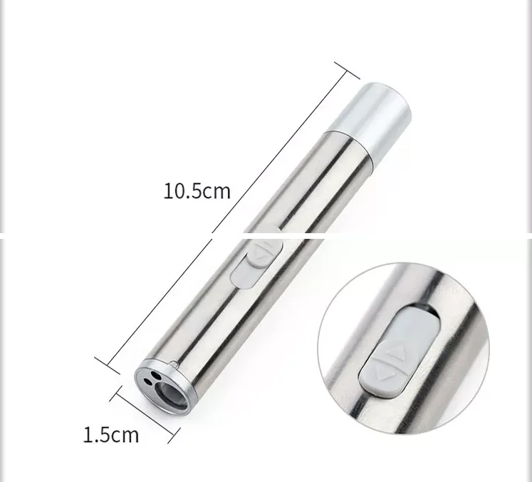 Wholesale 3 in 1 multi-function mini USB rechargeable penlight led pocket red laser Pointer UV flashlight for Pets Interactive