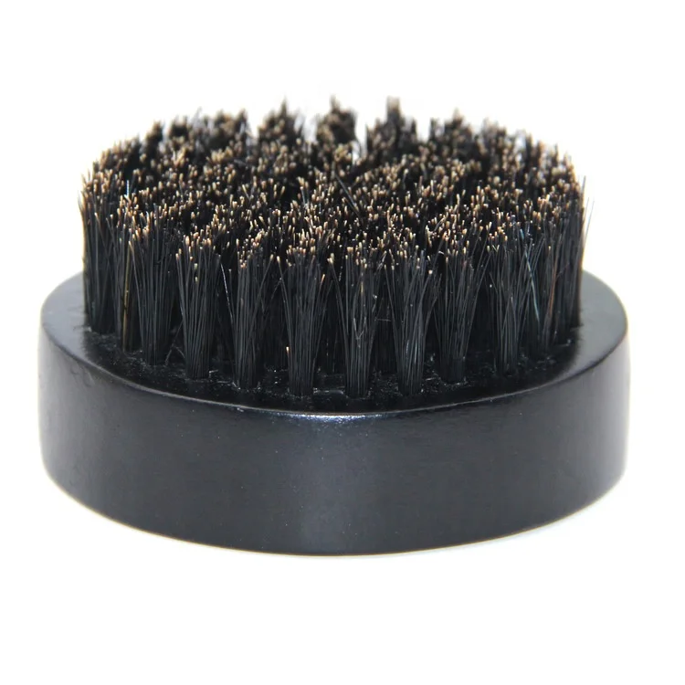 Wholesale Custom Logo Black Wooden Mens Beard comb and Nature Bristle Brushes Black Natural Boar Bristle Wood Hair Brush