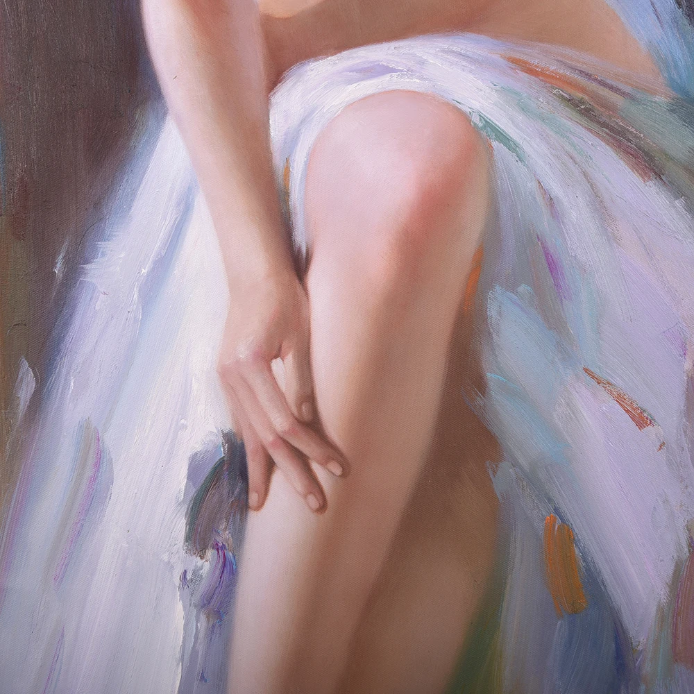 Modern High Quality Customizable Dress Girl Printed Portrait Paintings Wall Decor