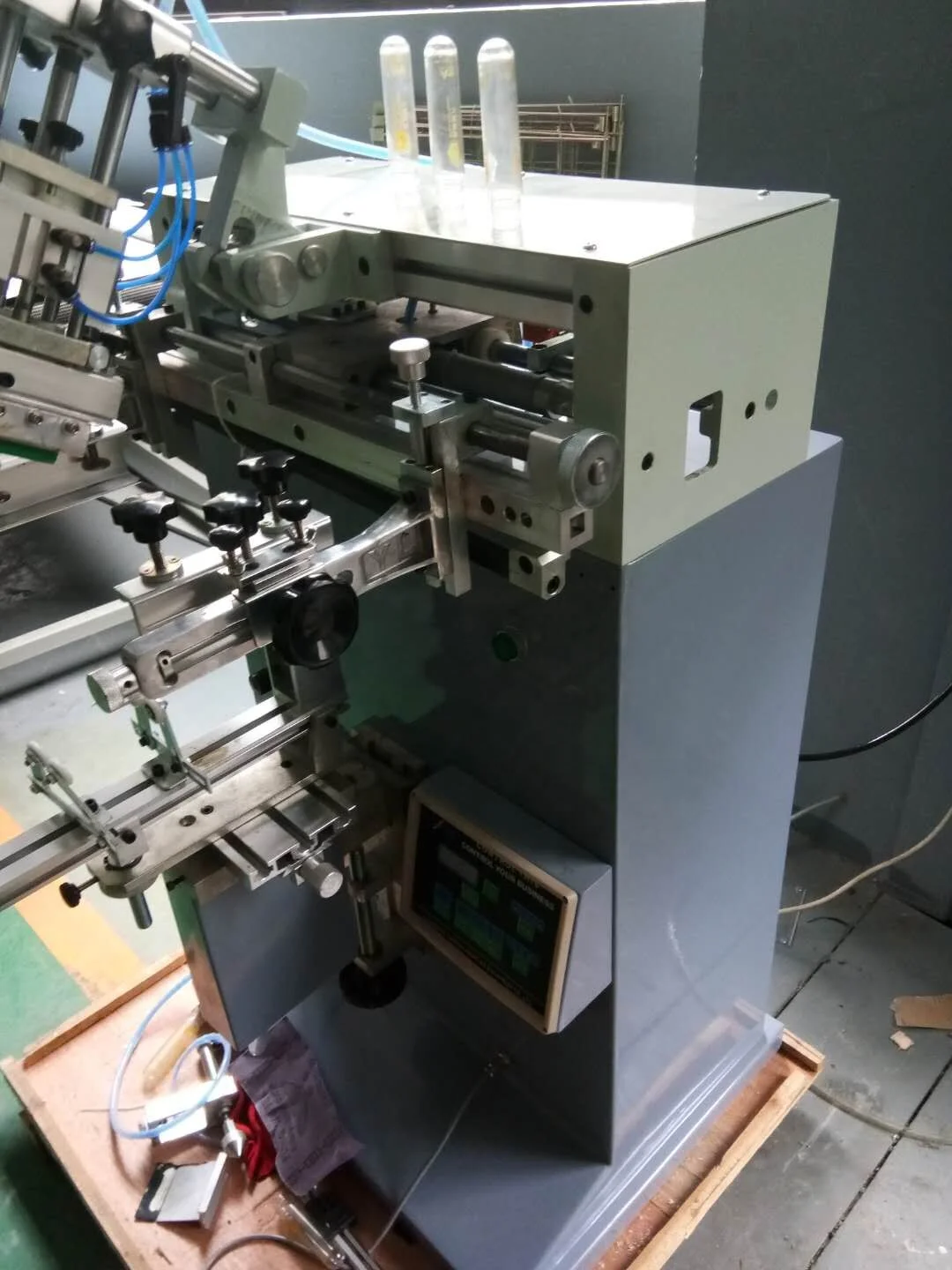 Meshin Sablon Cosmetic glass Plastic PP PET PE Bottle Screen Printer Perfume vials Make up jar Silk Screen Printing Machine