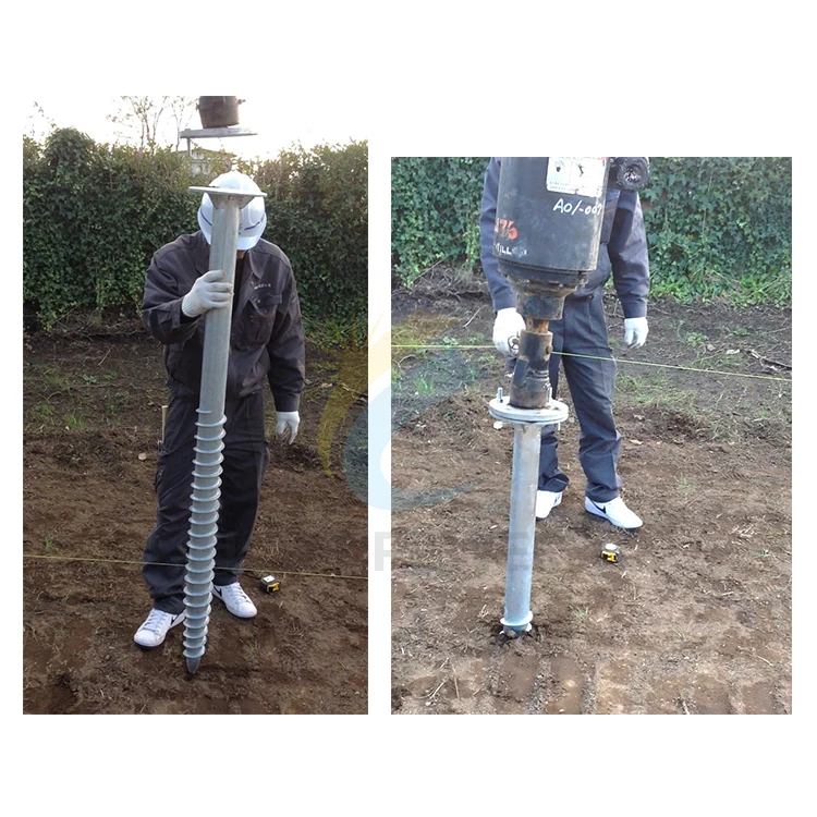 Professional Enterprise Customized Galvanized Earth Anchors Ground Screw For Solar Panel Ground Mounting System