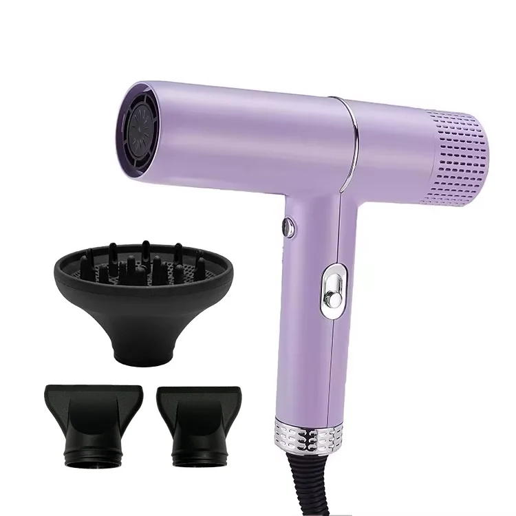 2024 year best seller fast Drying Low Noise Blow Dryer Professional salon Ionic BLDC motor ionic yellow hair dryer with diffuser