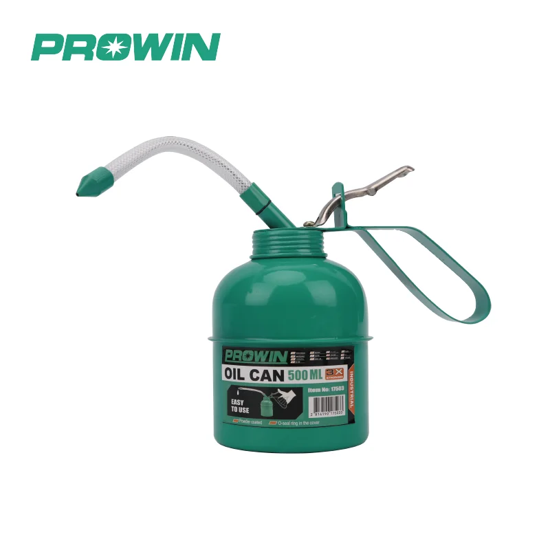 PROWIN 17502/17503 Iron Green 300ml/500ml Oil Can with Flexible Spout