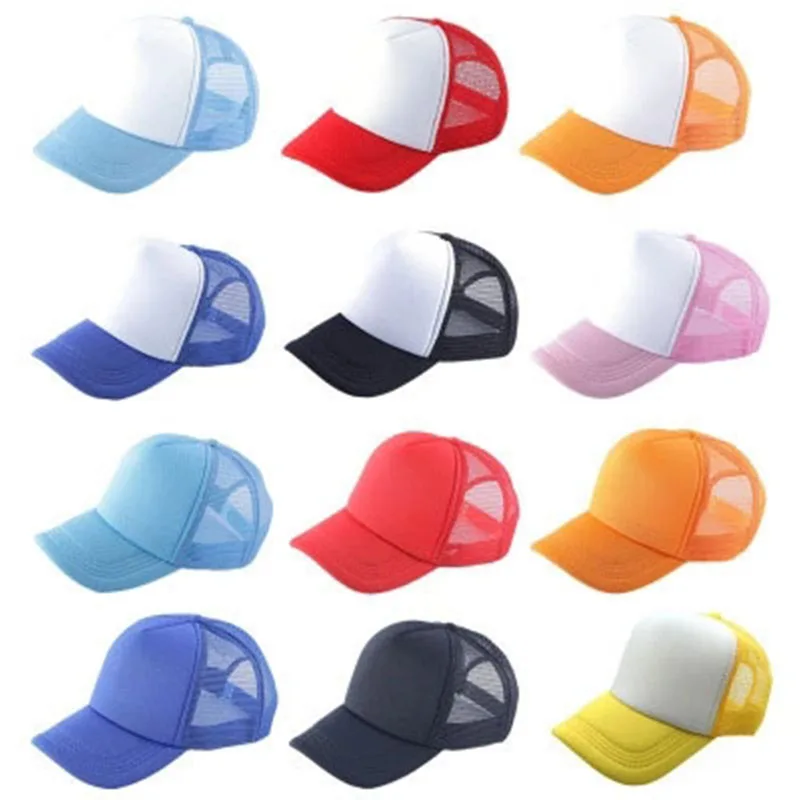 Оптовая продажа хип-хоп пустой Пользовательский логотип 5 панель Спорт Gorras Gorros вышивка хлопок печать папа бейсбольная сетка пена шляпа водителя грузовика