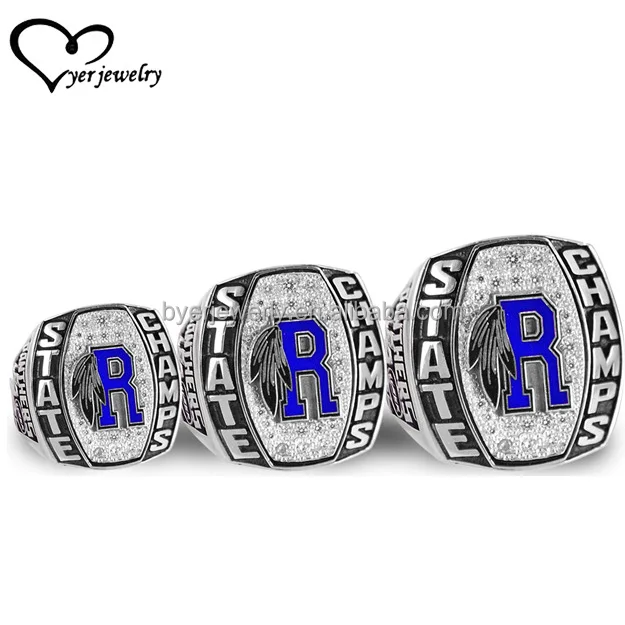 World football games sport jewelry custom national championship rings with the year engraved