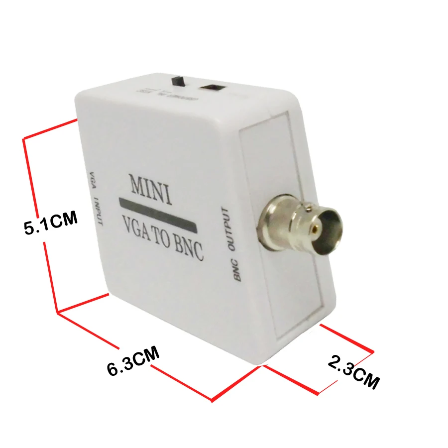 VGA to BNC Video Converter Convertor Box Composite Mini HD VGA to BNC Adapter Conversor Digital Switcher Box For HDTV Monitor