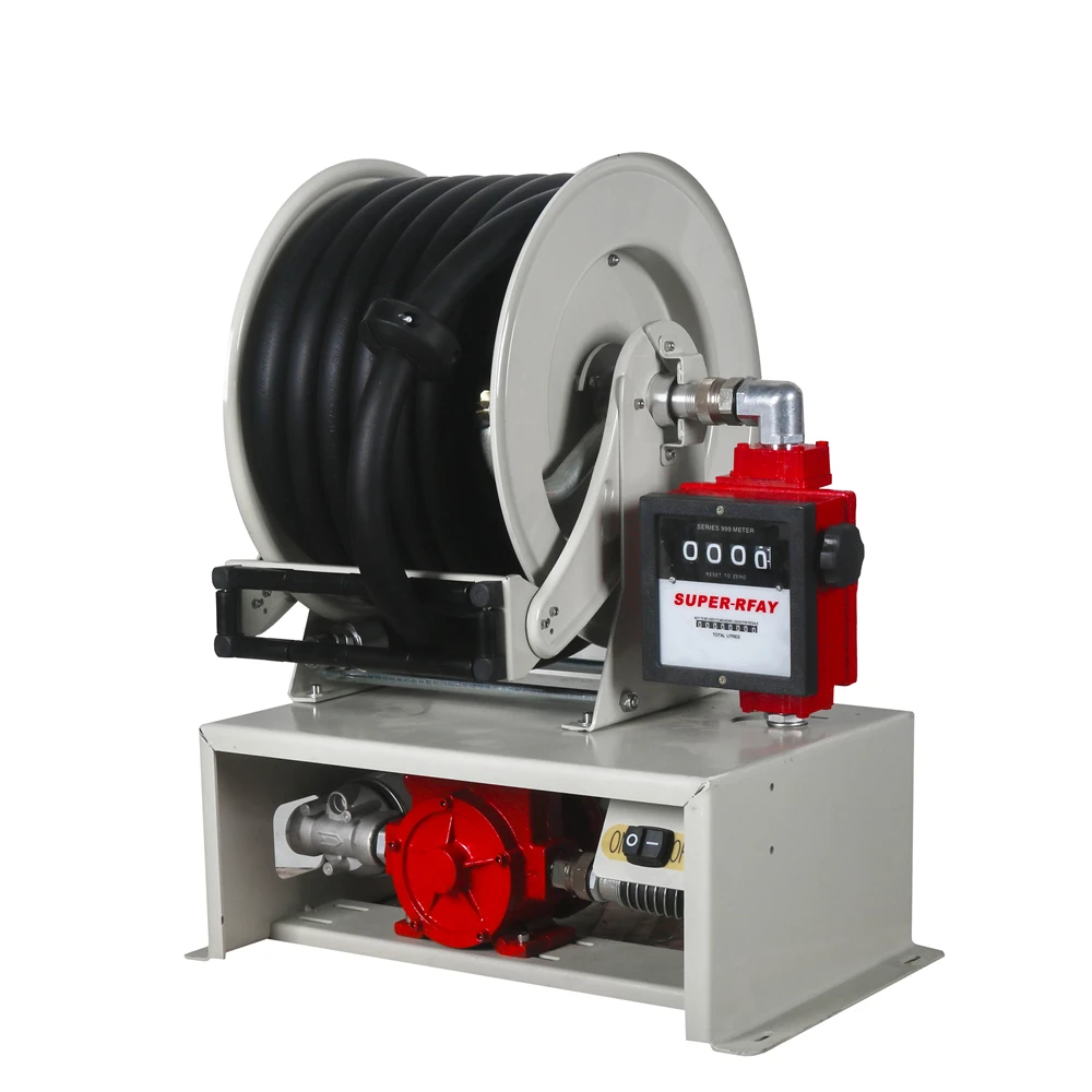 12V Pump Electric On-Site Refueling System/ 50 ft. hose reel dispenser