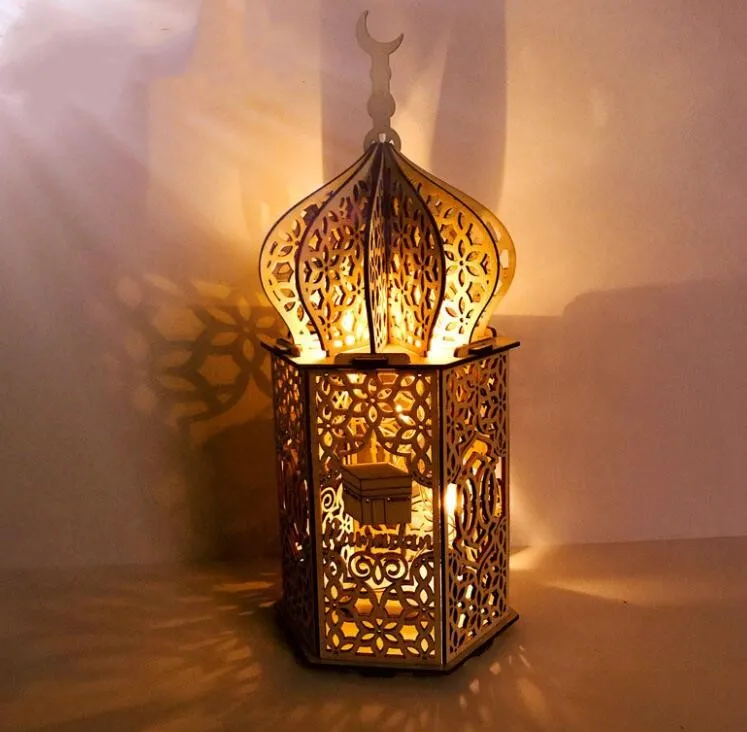  Diy Рамадан украшения ночник ИД дерево светодиодный