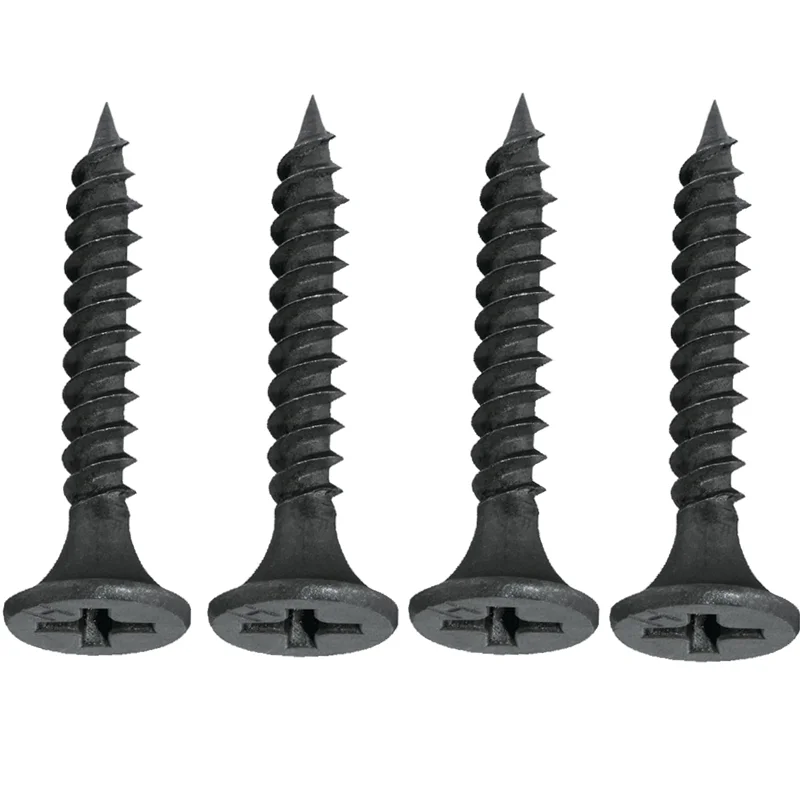 Tornillos Parafuso Mdf  Gypsum Black Phosphated Autoperforante Self Tapping Flat Head Nails and screw Drywall Dry wall for wood