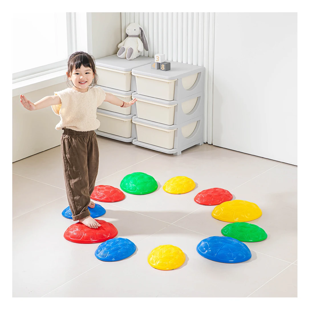 Turtle Balance Stepping Stones 6 Pcs Kids Turtle Jumping Stones Steps Stones Toddler Obstacle Course Coordination Sensory Toys