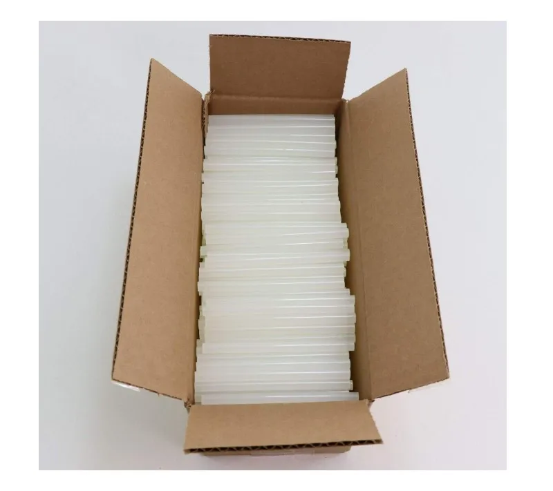 
Factory Directly Supply 11.2mm 7mm Diameter Transparent Silicone Hot Melt Glue Stick 