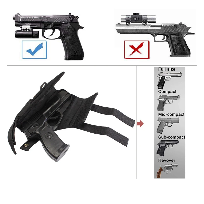 Cs Field Supplies Outdoor Real Person Cs Tactical Equipment Molle Tactical Leg Holster