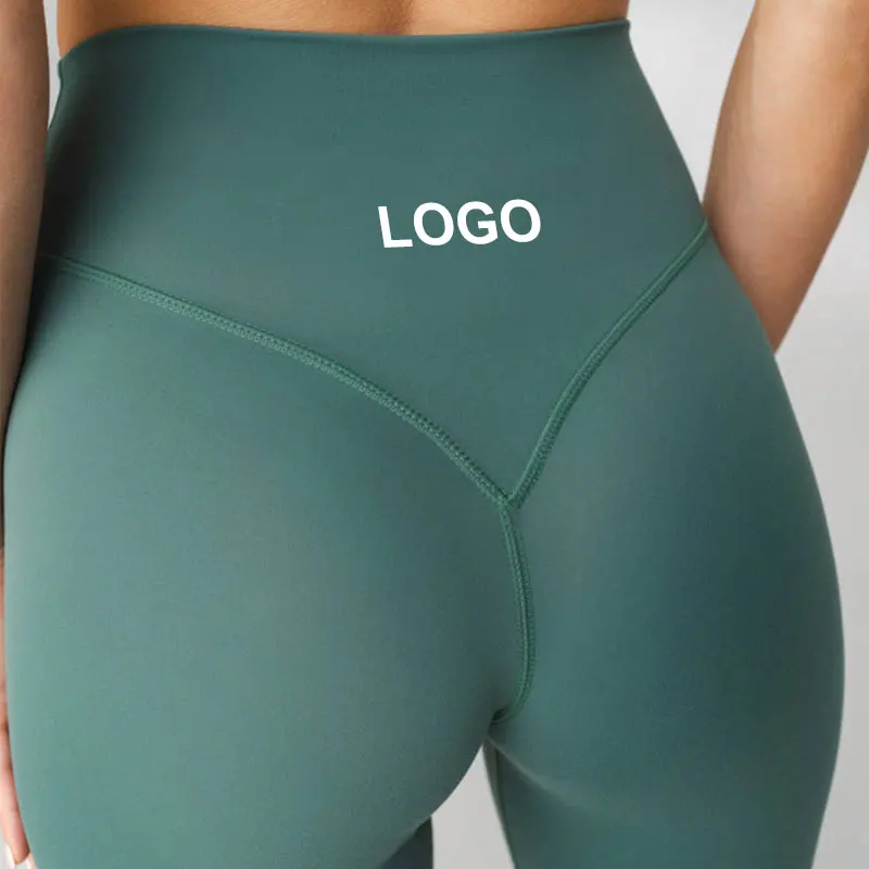 Bestex Custom High Waist Butt Scrunch Workout Leggings Fitness Alphalete Push Up Sexy Compression Athletic Nylon Leggings