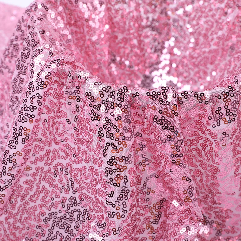 3MM sequin fabric mesh random piece handmade wedding decoration stage performance dress table cloth table flag fabric