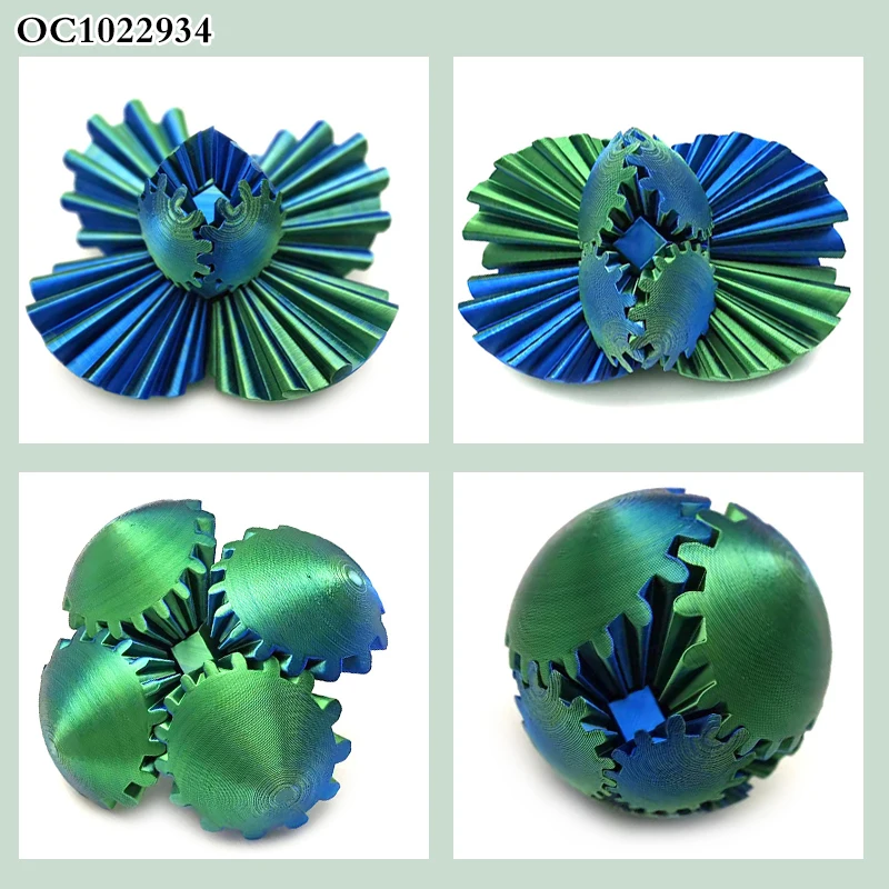New Novelty Toy 2024 3d Printing Gear Ball Custom Fun Stress Relief Toys Relieving for Adults