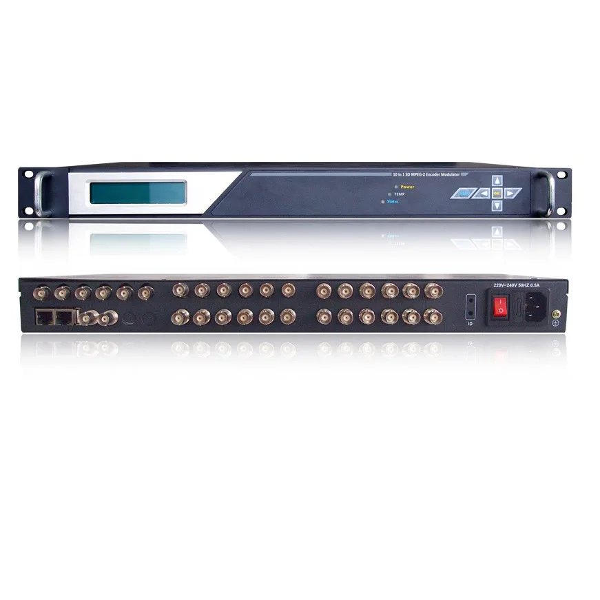 2/4/6/8/10 MPEG-2 кодировщик и QAM модулятор