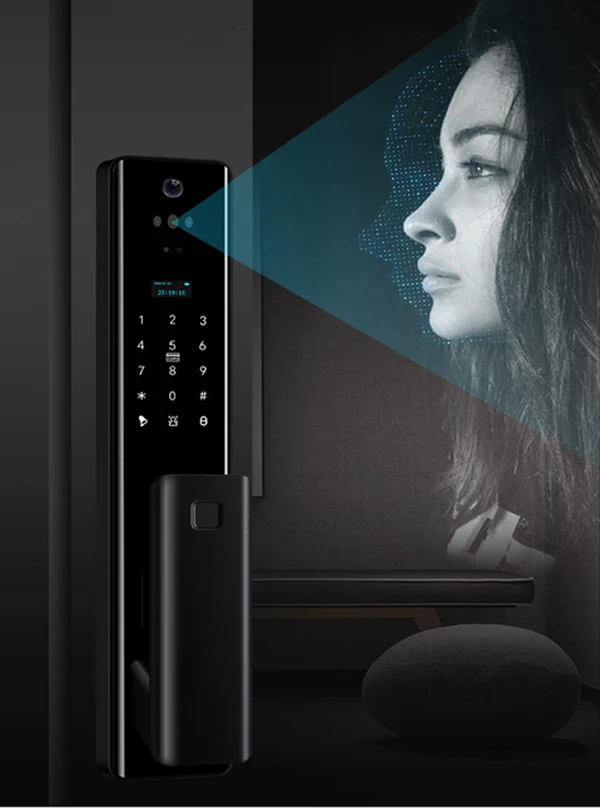 Smart Locks Door With Camera Smart Lock Entry Door Remote Controlled 3D Face Recognition Smart Electric Lock