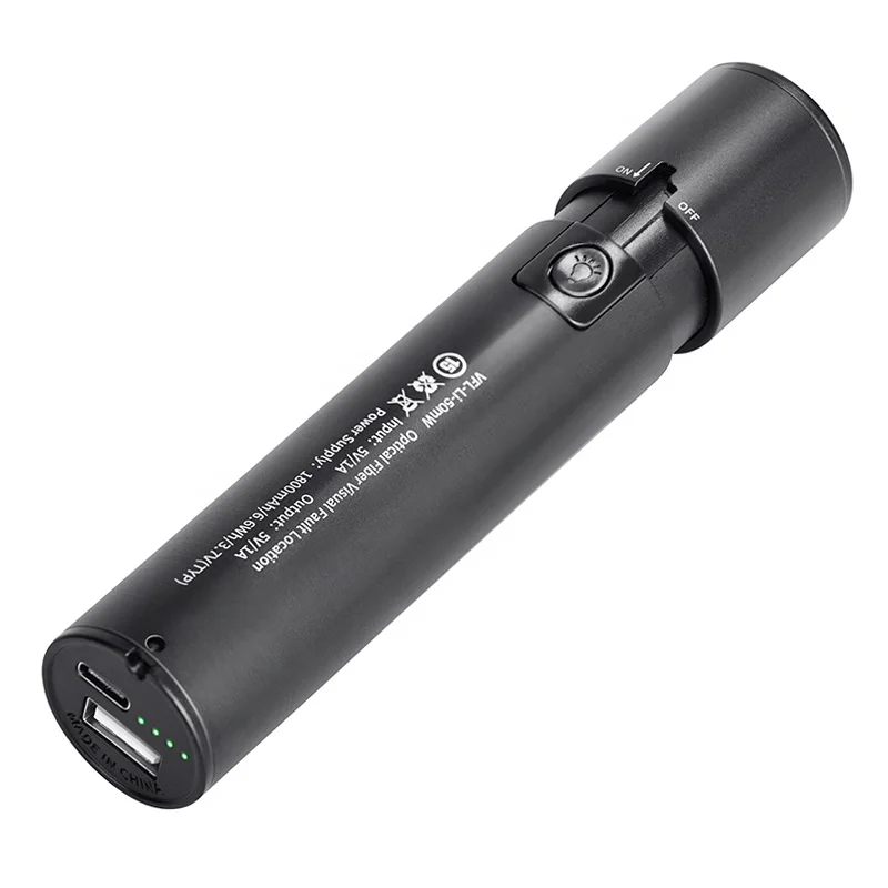 TFN 650nm Fiber Optic Tester Laser Light 20KM VFL Visual Fault Locator