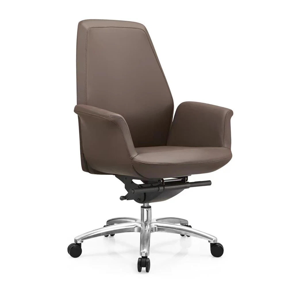 China Luxury executive PU Leather Office Chair High Quality Hot Sale Comfort Adjustable Seat office desk and chair set