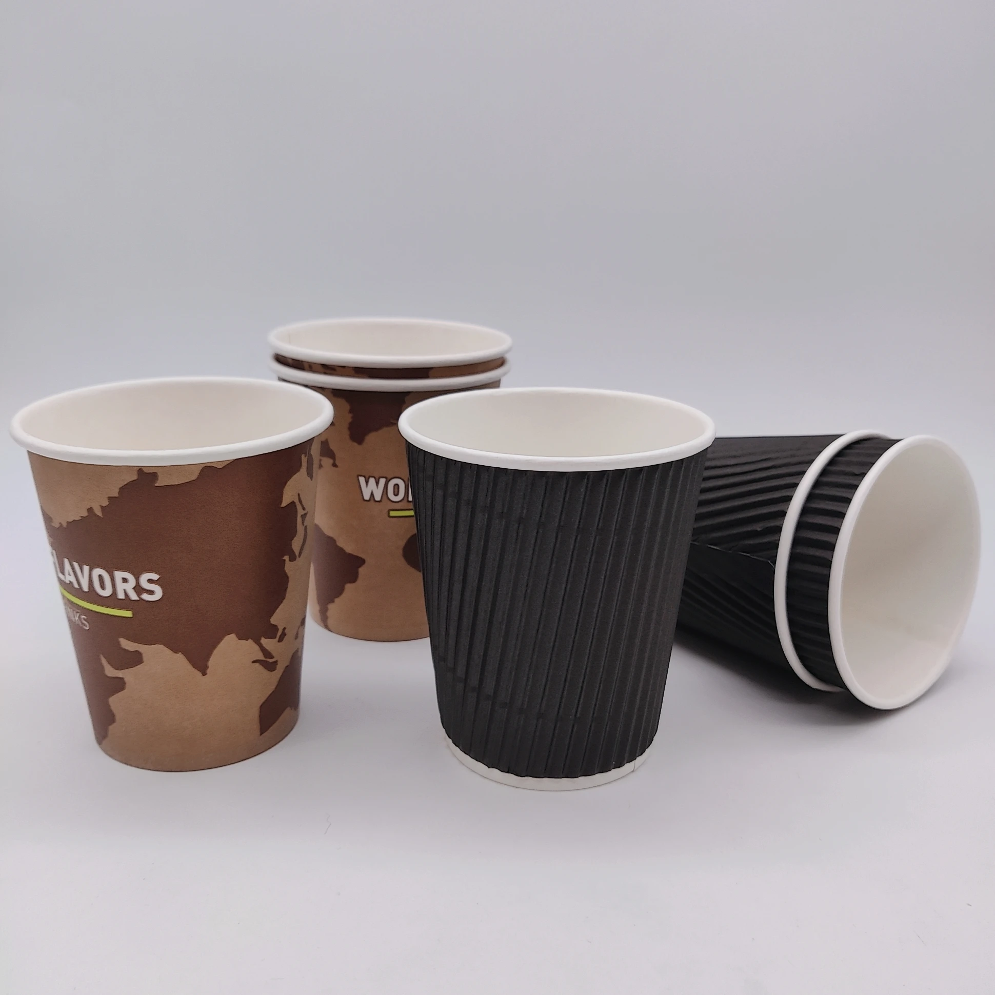 8oz customized logo printed party cup disposable paper coffee cup