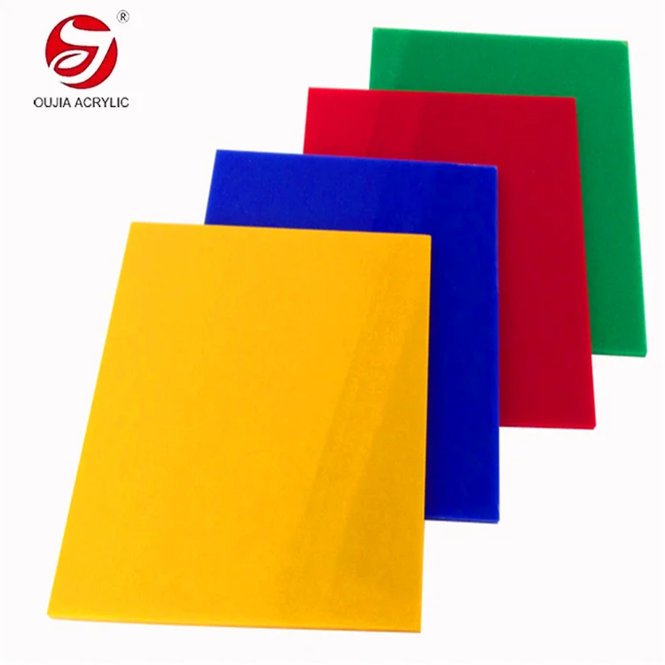 Oujia Wholesale Price 4*8ft Plastic PMMA Sheet Color Cast Acrylic Sheet