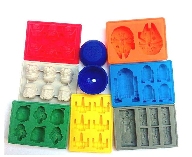 Factory Hot Selling Star Death War Chocolate Molds For Custom Silicone Ice Cube Or Candy Trays