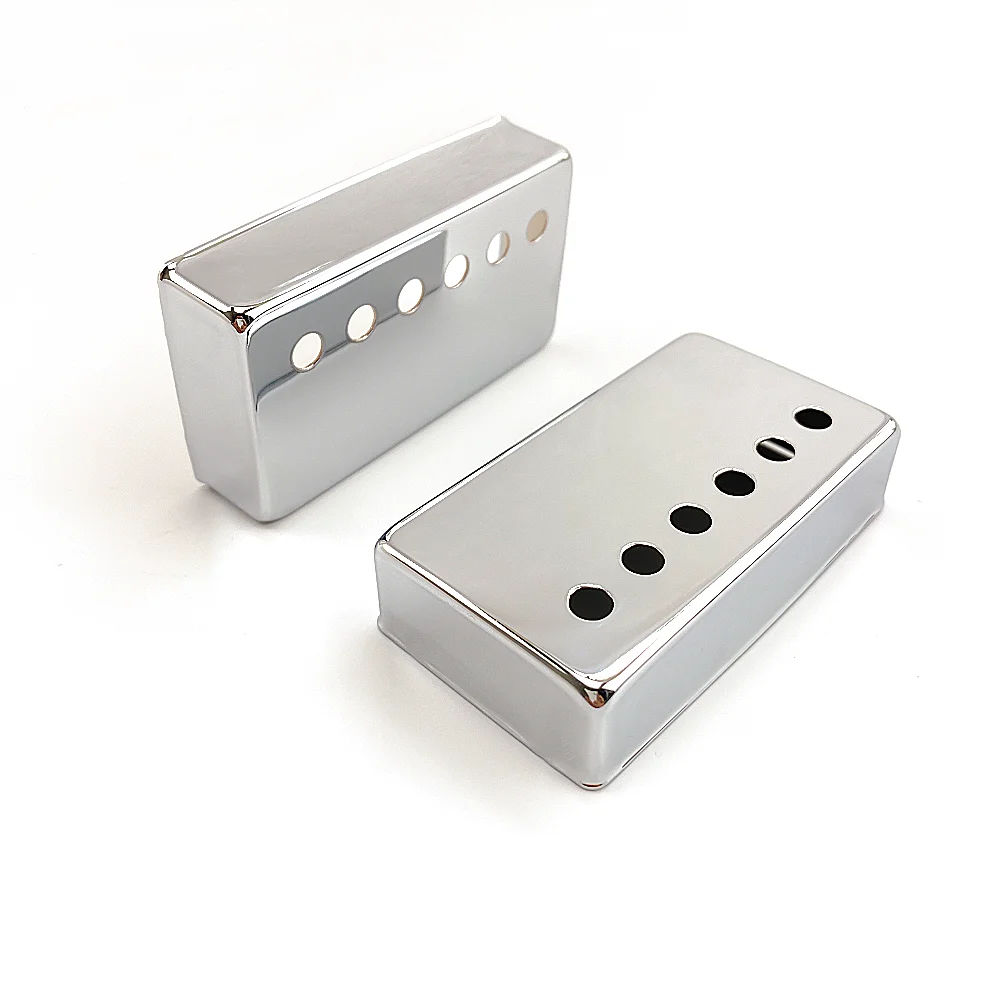Chrome copper 50mm 52mm LP humbucker guitar pickup cover for sale