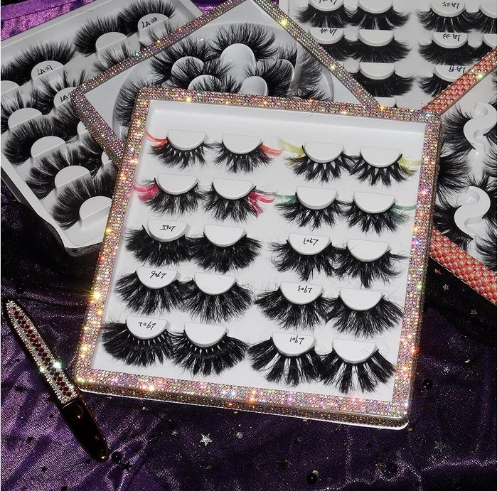MIKIWI Best Selling Full Strip Lashes Wispy 25mm 3d Mink Eyelashes Fluffy 18mm Private Label Lashes3d Wholesale Vendor