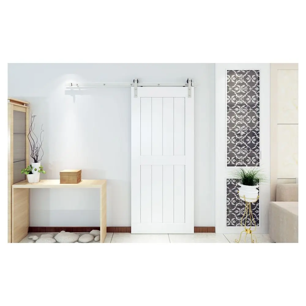 Современный дизайн сделай сам необработанная цельная сосновая деревянная дверь для дома интерьерная плита деревянные раздвижные двери сарая