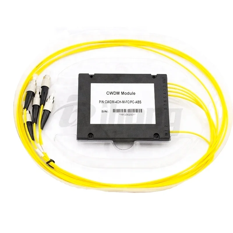 CWDM Module 1270~1610nm Wavelength Division With ABS Package 2/4/8/16 Channel Mux / Demux