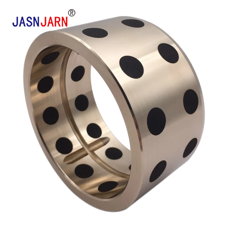 Литой Медный сплав CAC303C HBsC3C самосмазывающаяся подшипниковая втулка под заказ графитовая бронзовая втулка