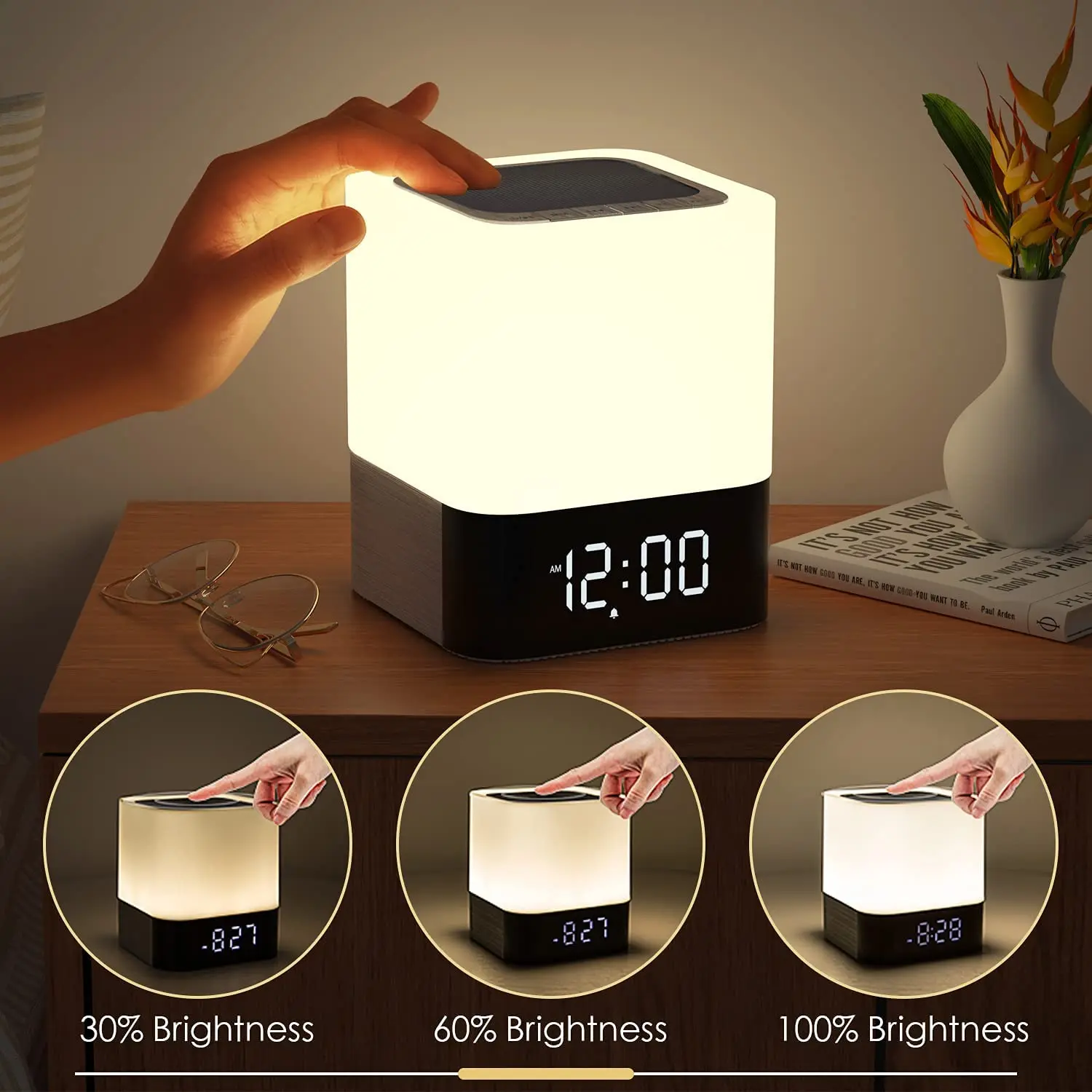 MUSKY DY28P Bed Side Mini Led Restaurant Touch lighting Table Lamps Rechargeable for Hotel Decorative with usb battery operated