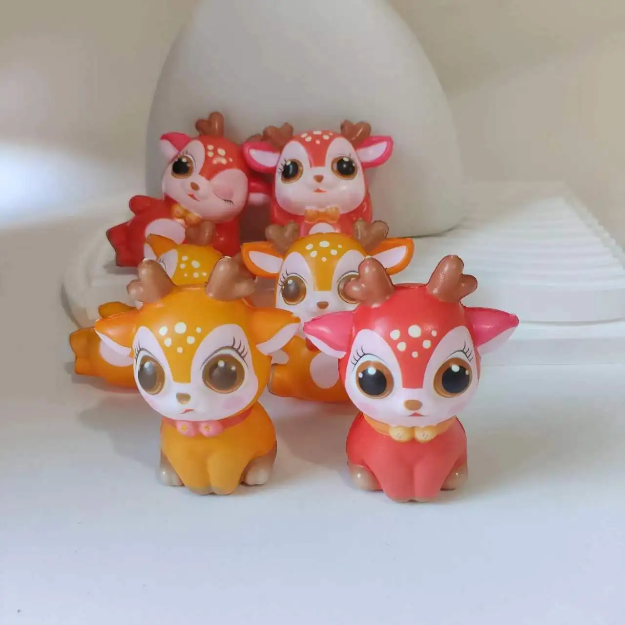 Manufacturers direct sales of cartoon elk squeeze toys pu foam vent soft fidget anti-pressure ball Kawaii toys