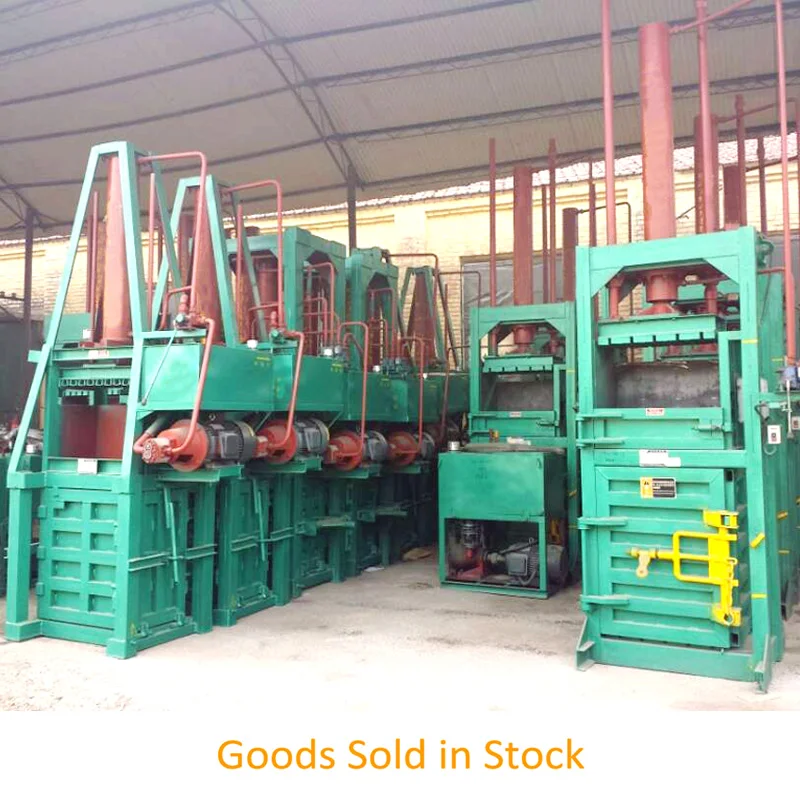 NEWEEK Semi-automatic paint bucket cotton plastic recycling waste pet bottle baler hydraulic scrap metal baling press machine