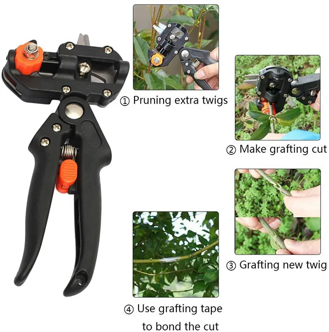 Dropship Grafting Tool Kit Garden Grafting Cutting Pruning Tools with Screwdriver Wrench Pruner Cutting Blade O-Cut U-Cut V-Cut