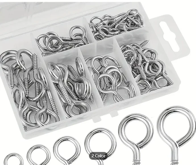 Heavy Duty Hook Screws Are Used In Wood Securing Cable Wires Indoor And Outdoor