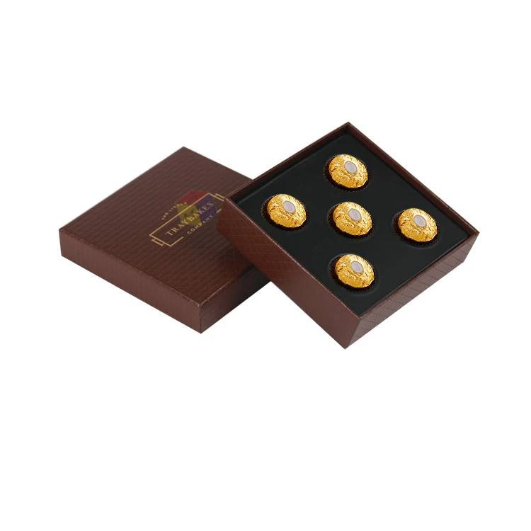 Оптовая продажа, упаковочная коробка для сладкого шоколада премиум-класса на заказ, 6 шт.