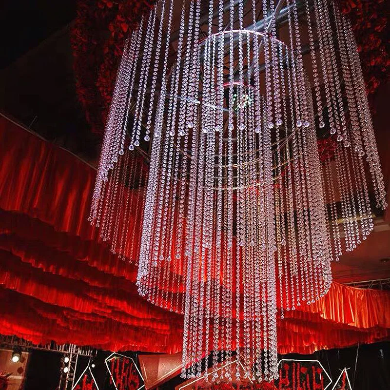 wedding acrylic crystal wall curtain for weddings decorations