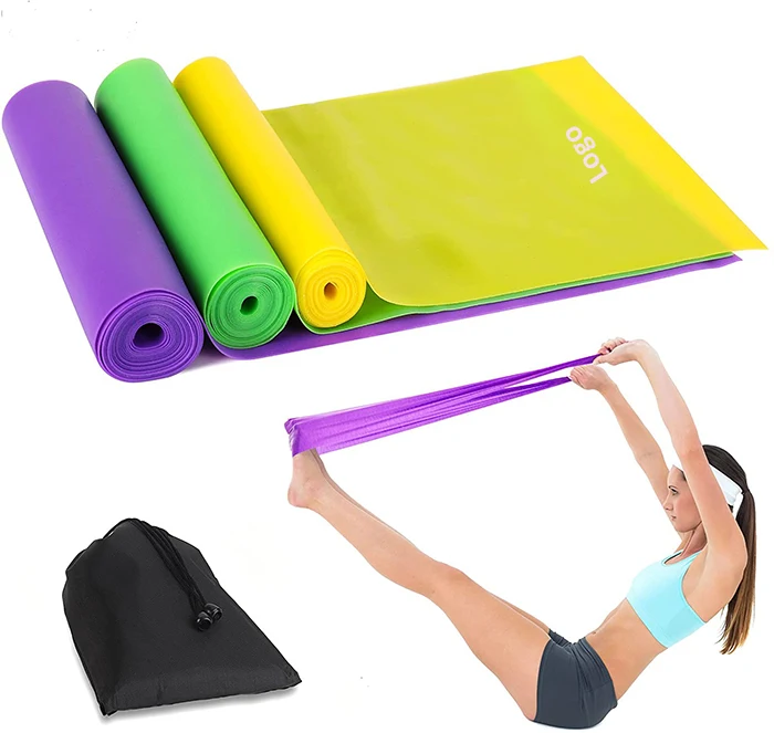 Custom Color Fitness Latex Exercise Yoga Flat TPE resistance band