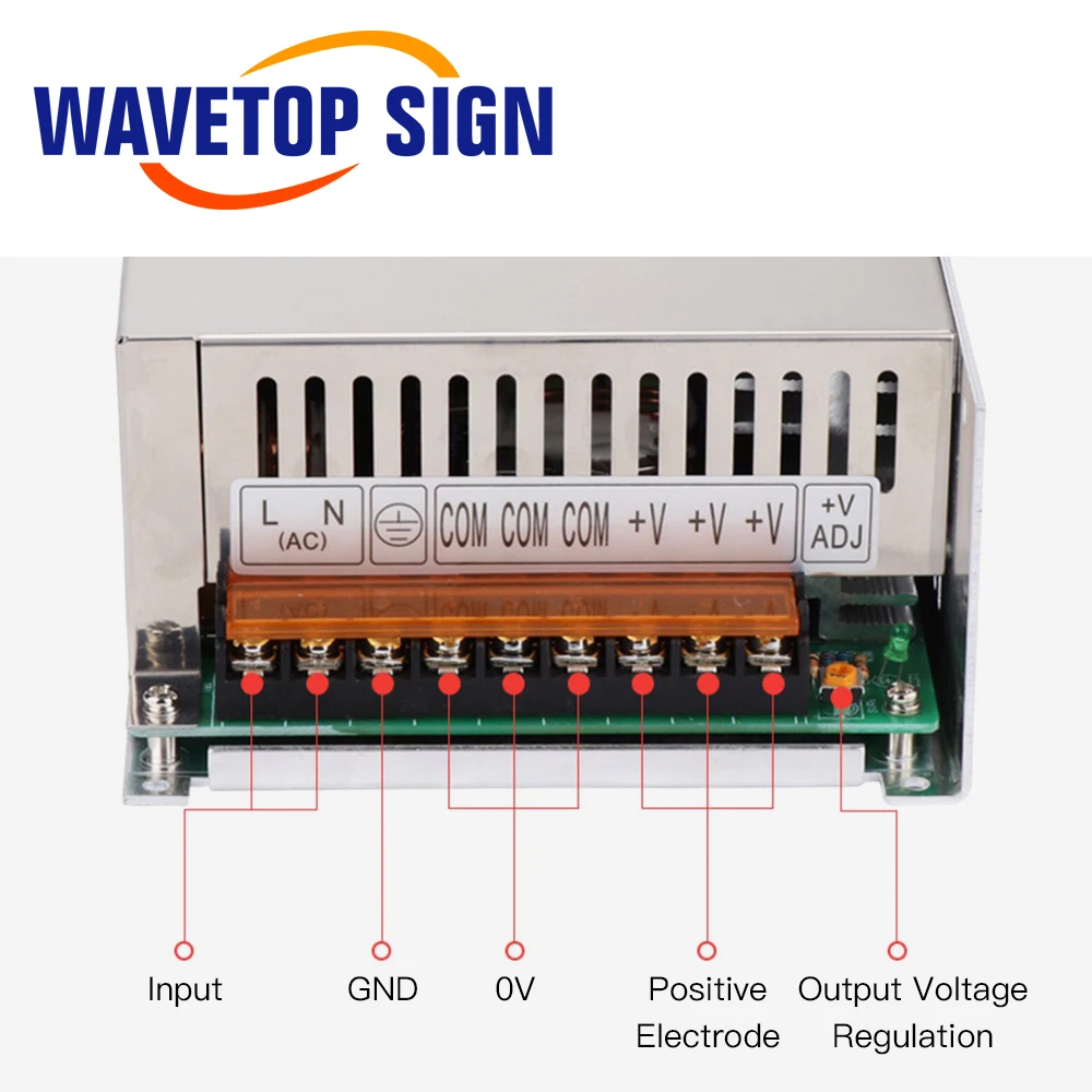 WaveTopSign MeanWell 800W Switch Power Supply S-800 48-130V Single Output for Co2 Laser Cutting and Engraving Machine
