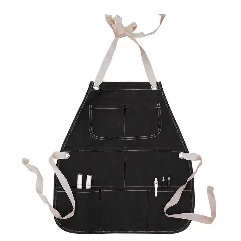 Custom Personalized School Cute Mini Children Paint Cotton Canvas cowboy Painting Cooking Kids Apron