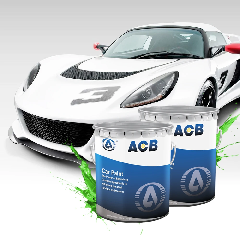 ACB 1k Automotive Refinish Basecoat Silver Color Car Paint Repair Competitive Price Refinish Auto Paint And Mixing Machines