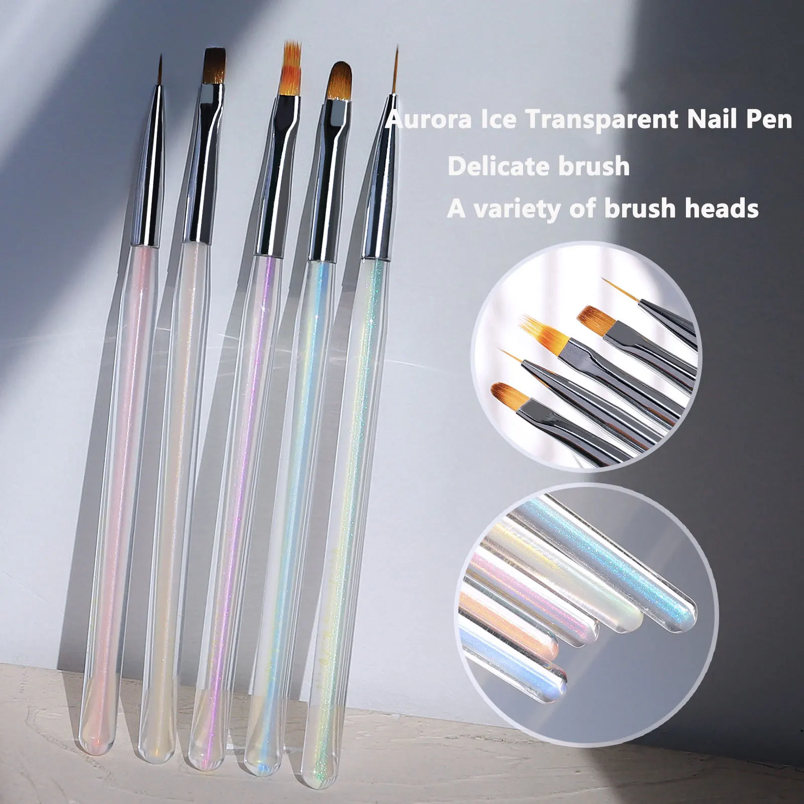 Nail art aurora phototherapy pen nail painting smudge hook line pull line pen nail shop professional brush