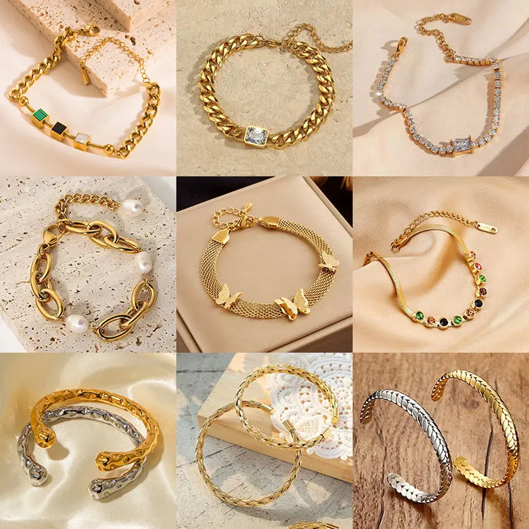YAZS Rose Plated Unit Price Of Gold Bracelets 2024 Custom Wholesale Cable Wire Bracelet Fashion Jewelry