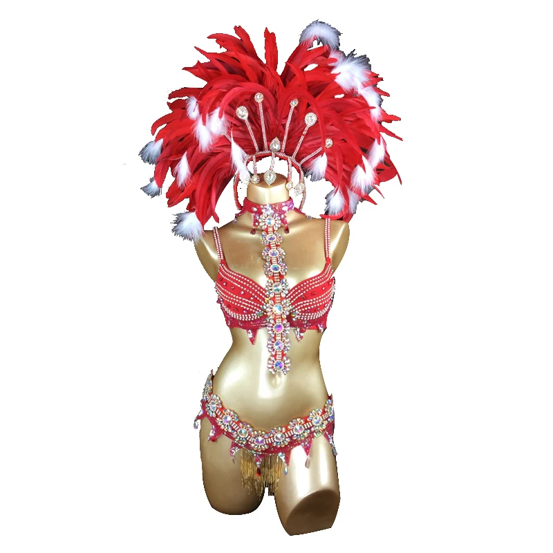 Dance Stage Performance Sexy Gymnastics Carnival Costumes Samba Costumes Bell Dance Wear for Women sexy belly dance costume rave