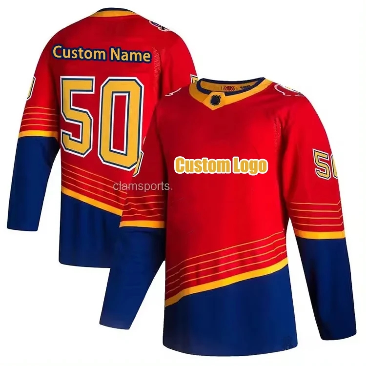 Factory Embroidered Ice Hockey Team Jersey Goalkeeper Cheap Sublimated Hockey Goalie Jersey Custom