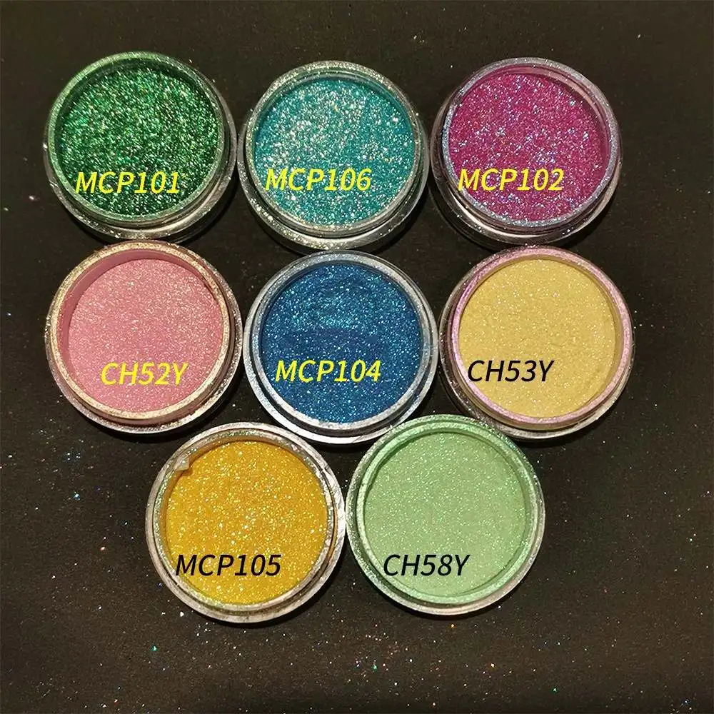 Duo Chrome Chameleon Glitter Eyeshadow Pigment Powder Waterproof Eye Shadow Dry Color Powder High Quality Wholesale Eye Shadows