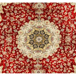 Nanyang Yuxiang High Quality Beautiful Floral Pattern Persian Knot Hand-made Pure Silk Carpet for Home Decor