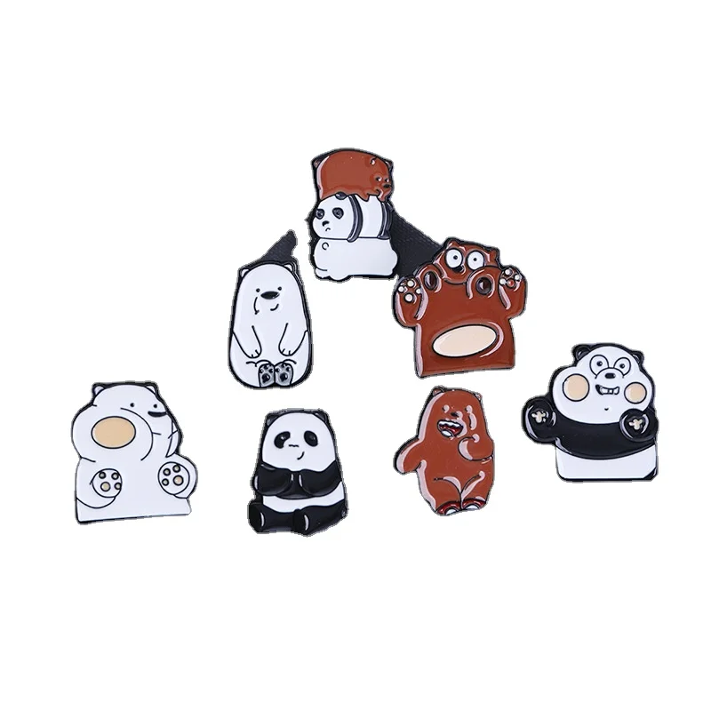 New brooch 2024 Cute Japanese creative cartoon Bear brooch unisex accessories clothing bag pendant