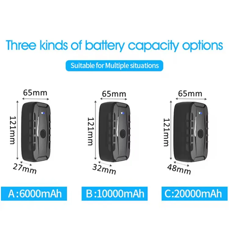 4G LTE 20000mAh Global GPS Locator Tracking Magnet Device Waterproof Mini Magnetic GPS Tracker